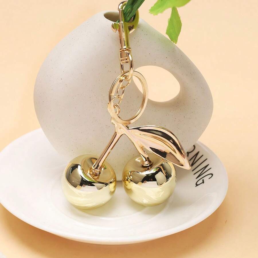 K201-GD Cherry Keychain / Bag Charm