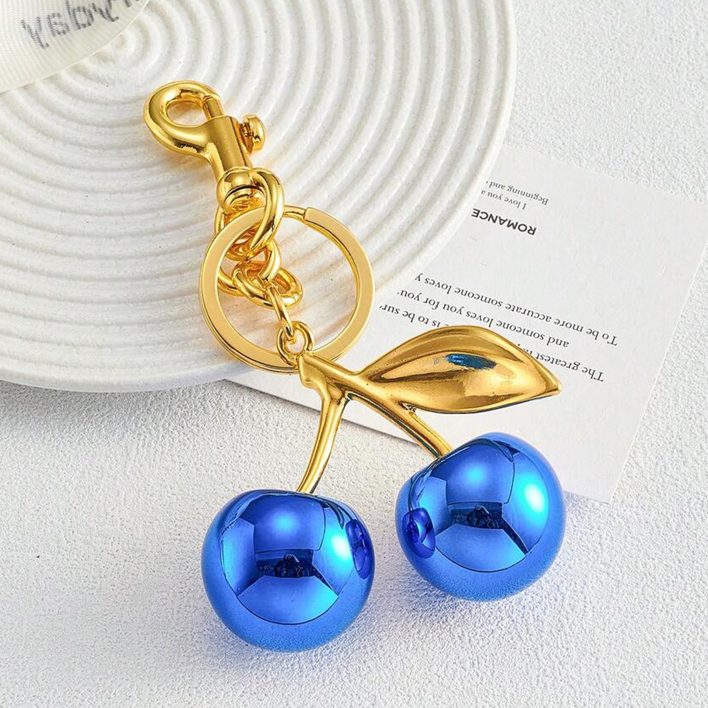 K201-BL Cherry Keychain / Bag Charm