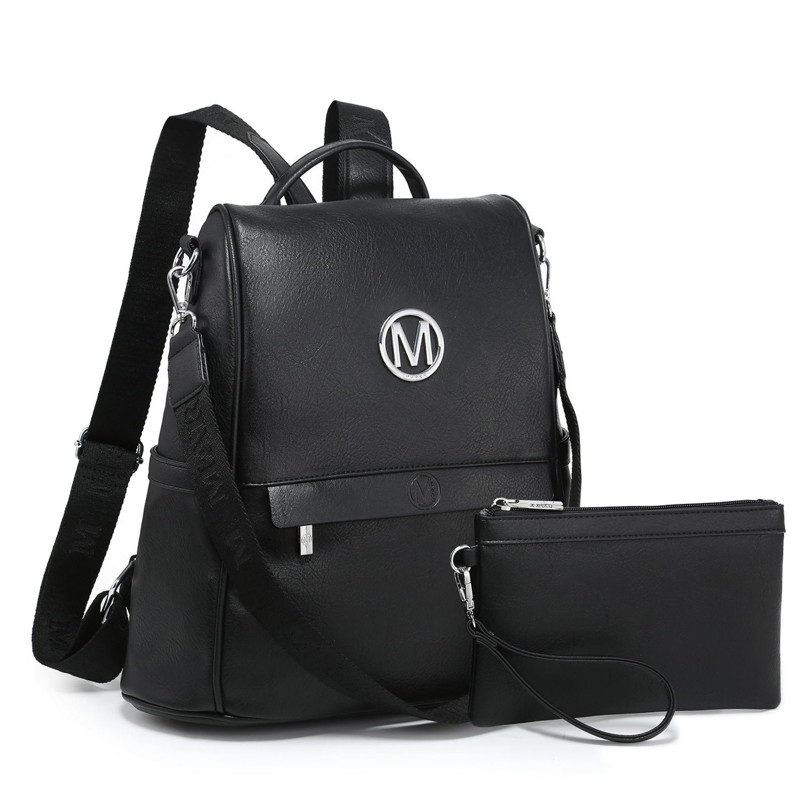 XL-M-8986 BK/BK Fashion Backpack 2 N 1