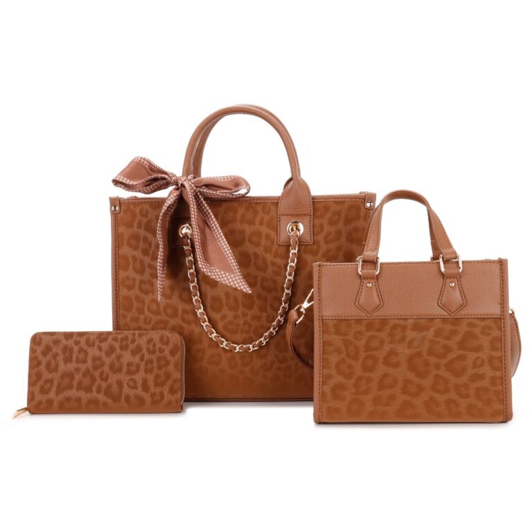 L1895 BR Leopard Print Fashion Handbag(3 N 1)