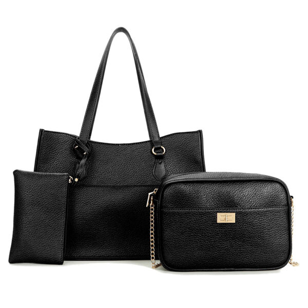 L1861 BK Fashion Handbag (3 N 1) Set