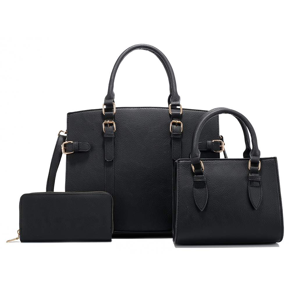 L1881 BK Fashion Handbag Set (3 N 1)