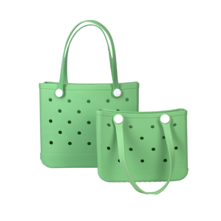 1686+1687 FGN Structured Rubber Tote Beach Bag Set (2 N 1)