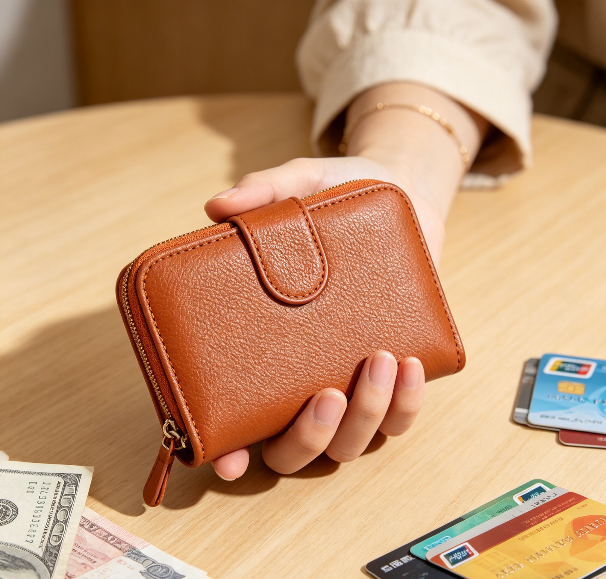 Q-10267-BR Fashion Wallet