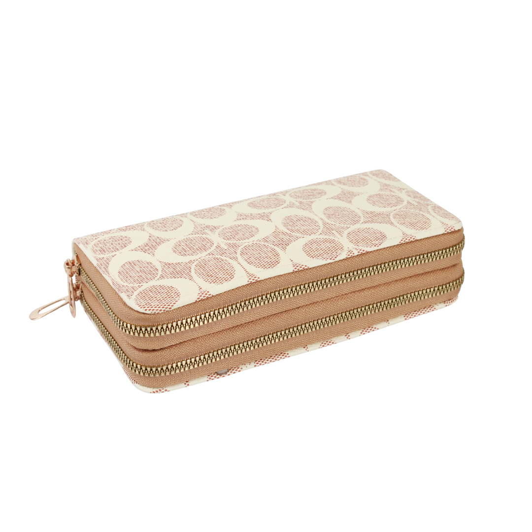 023-KH Fashion Double Zipper Wallet