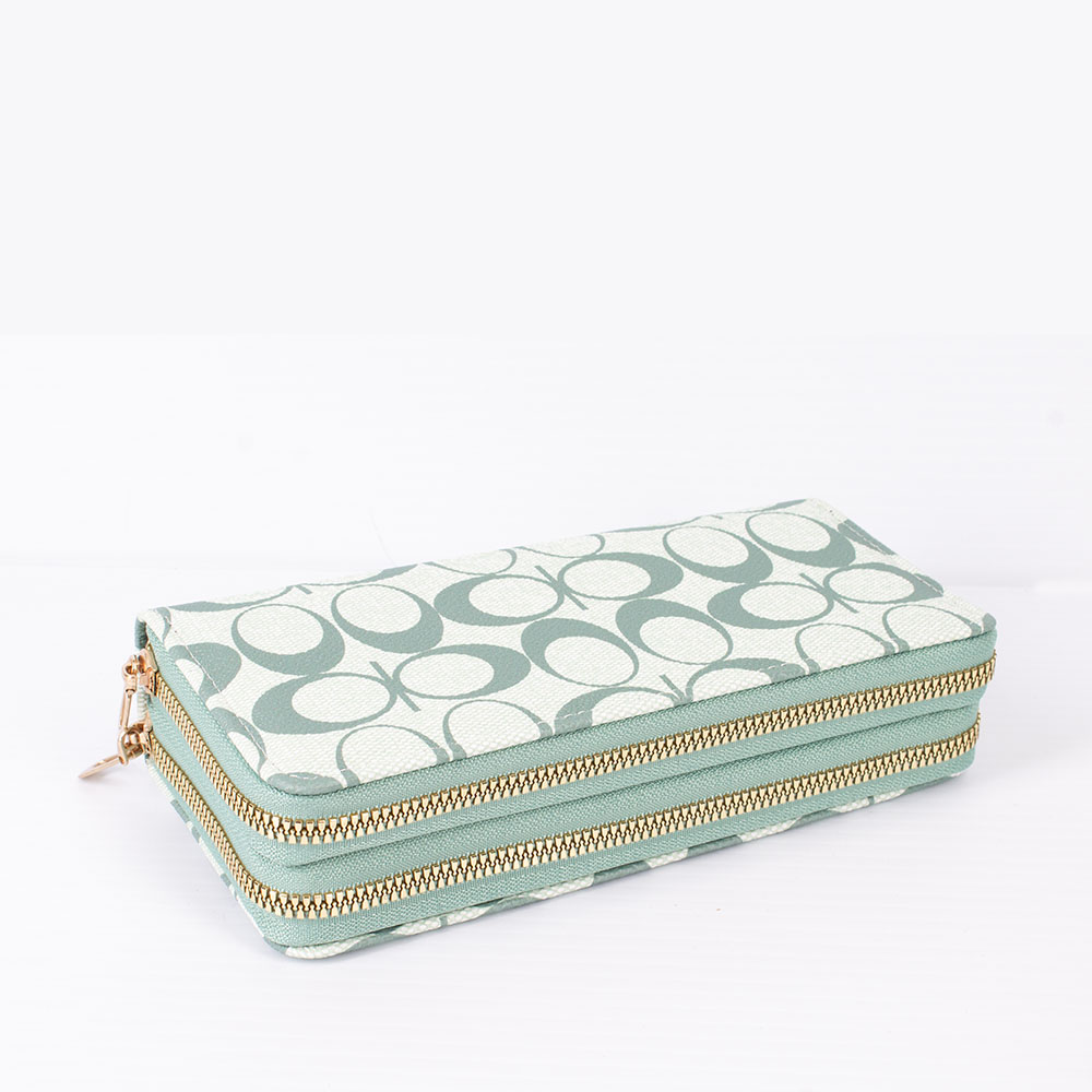 023-GN Fashion Double Zipper Wallet