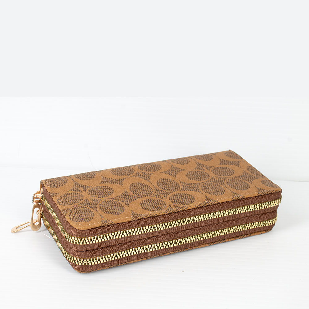 023-BR Fashion Double Zipper Wallet