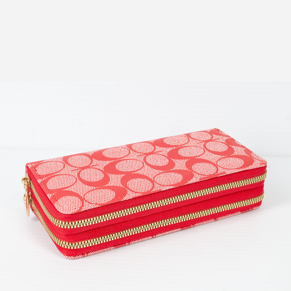 023-RD Fashion Double Zipper Wallet