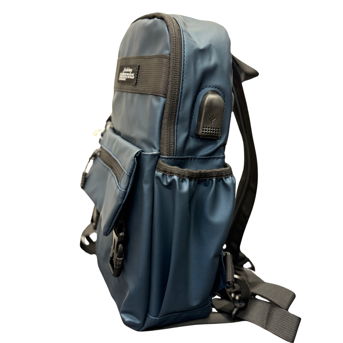 #3013 BK Functional Sling Crossbody Bag