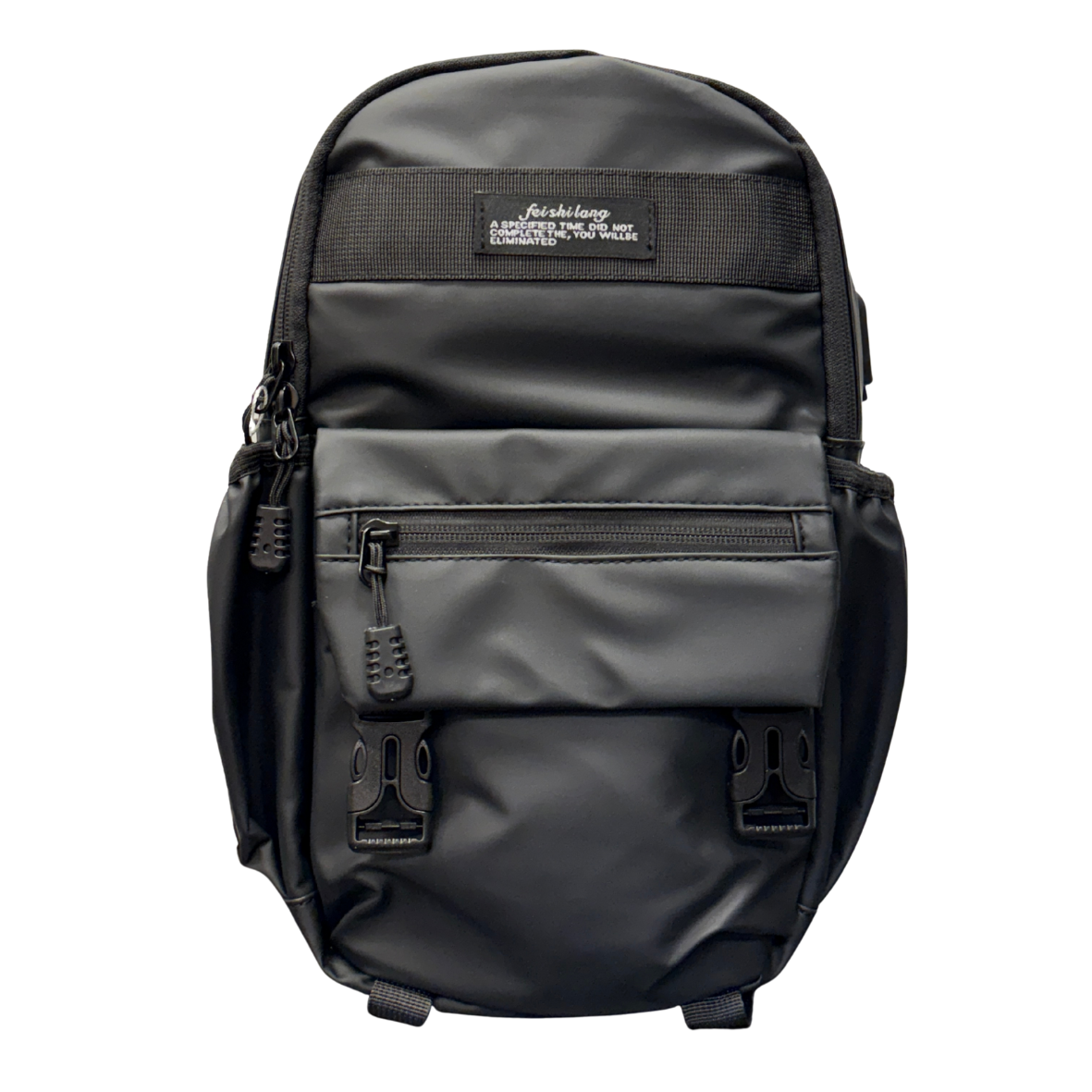 #3013 BK Functional Sling Crossbody Bag