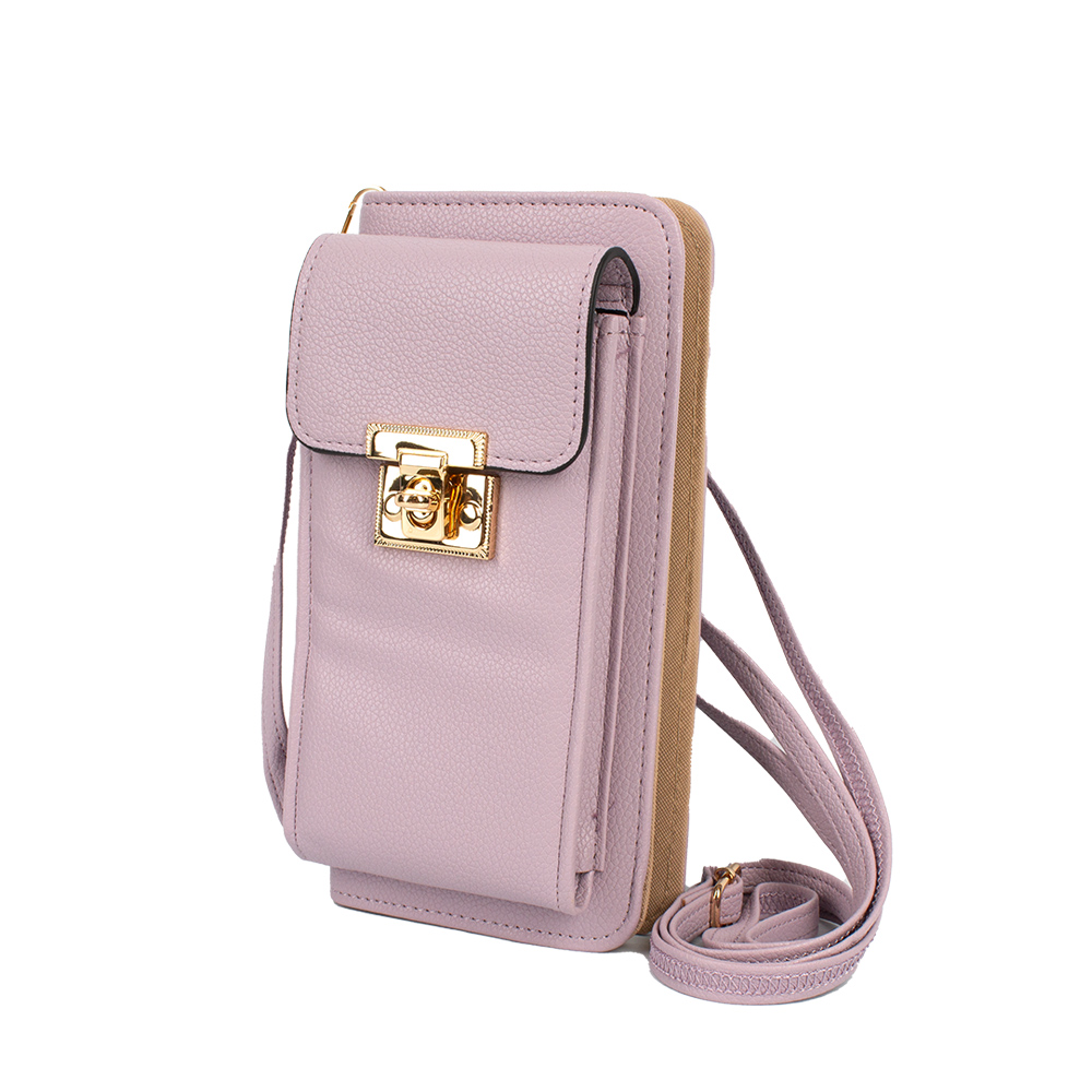 F1062-PP Fashion Crossbody Cellphone Case Wallet