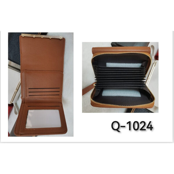 Q-1024-BK Trifold Wallet