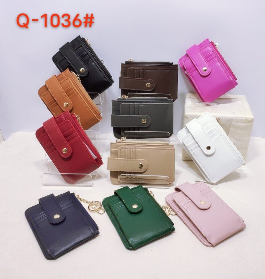 Q1036-ASST Card Case Wallet 12pcs