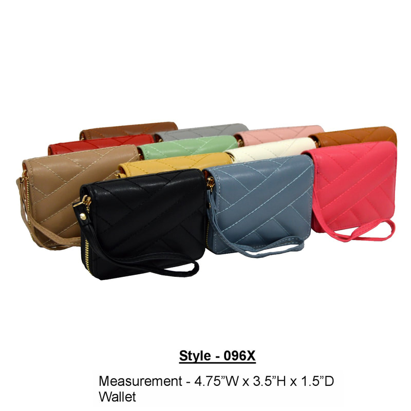 096-ASST Fashion Wallet 12pcs