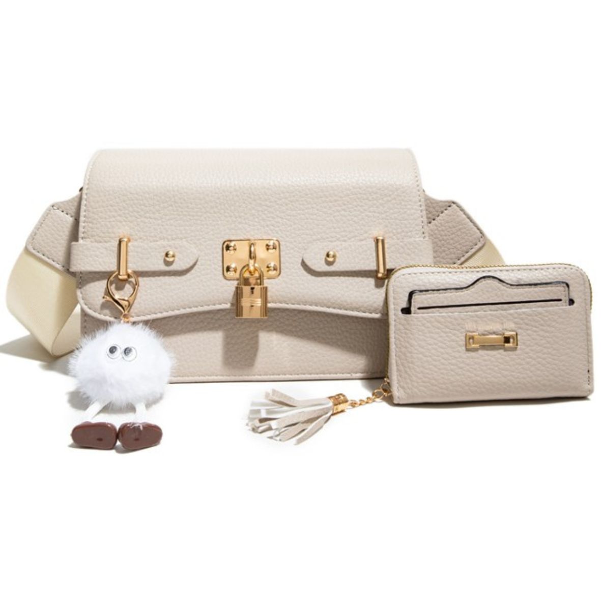JZ25527-M2-BG 2in1 Crossbody Bag with Wallet Set