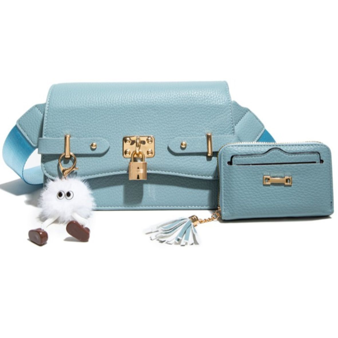 JZ25527-M2-S.BL 2in1 Crossbody Bag with Wallet Set