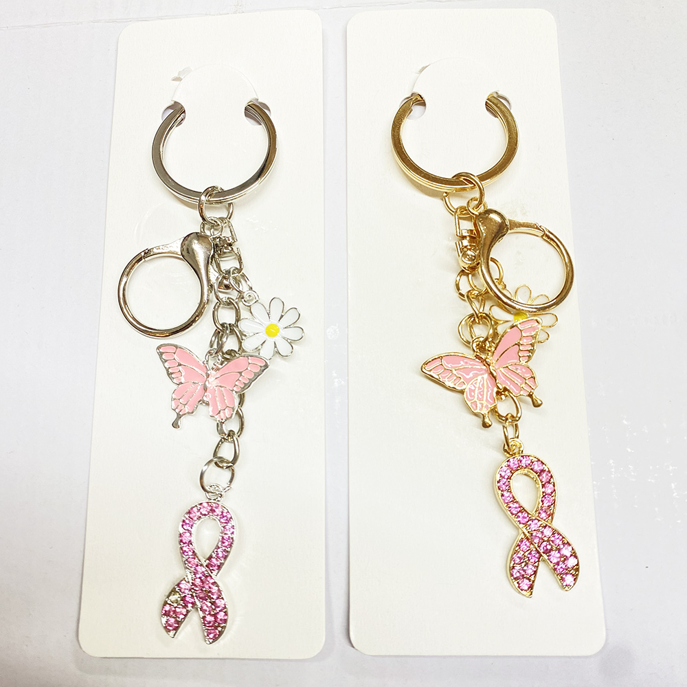 KL-8919 GS Pink Ribbon keychain (6 pics)
