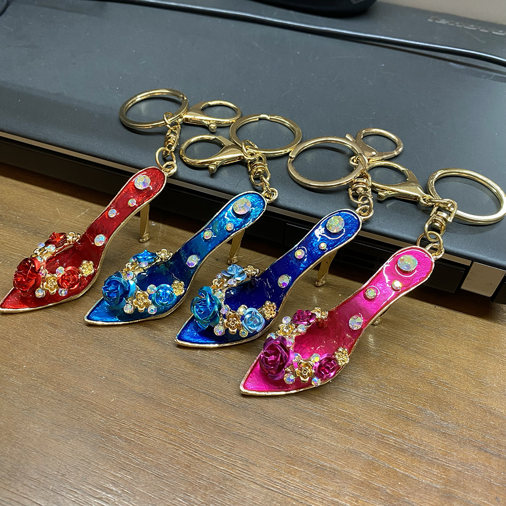CL0376 ASST High Heel Rhinestones Keychain (6pcs)