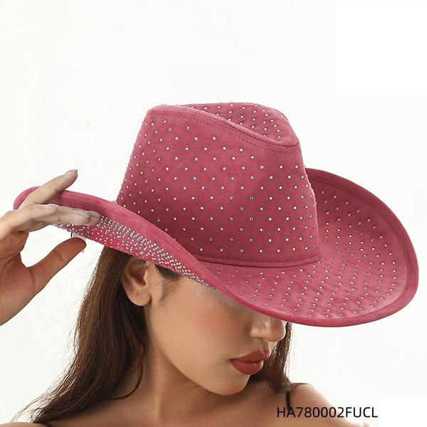 HA780002 FU/CL Rhinestones Cowgirl Hat