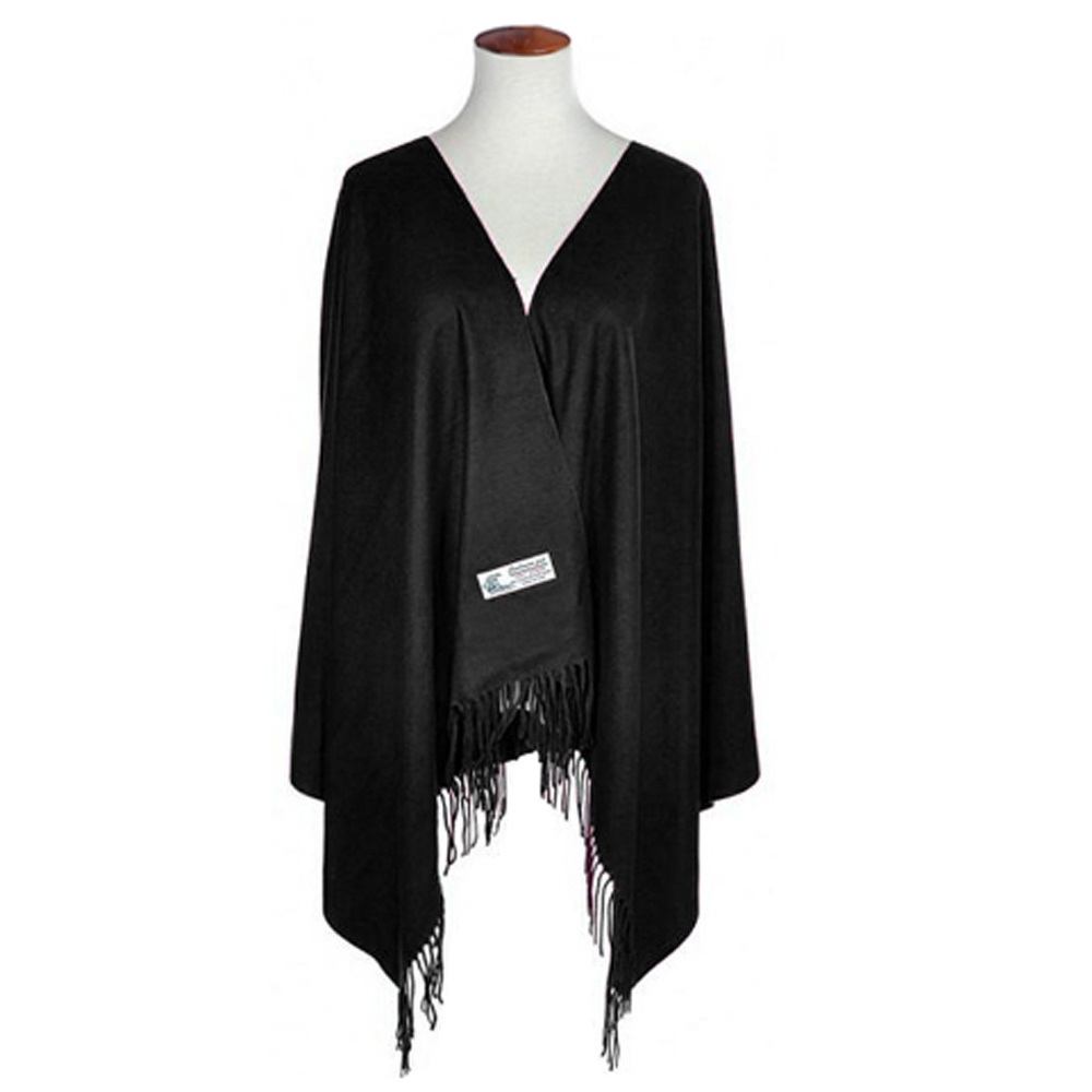 GMYN22 BK Cashmere Feel Scarf