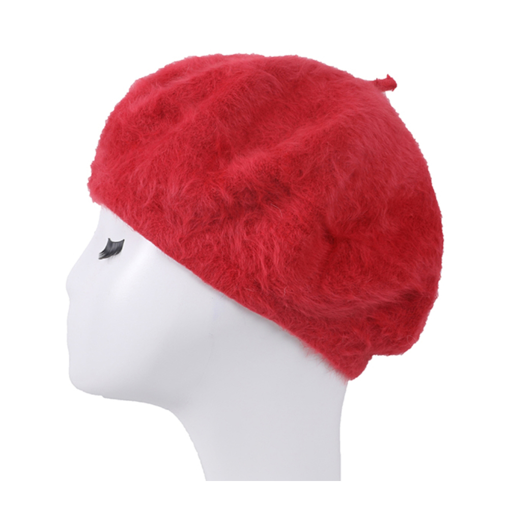 HA320066 LM Angora Beret Hat